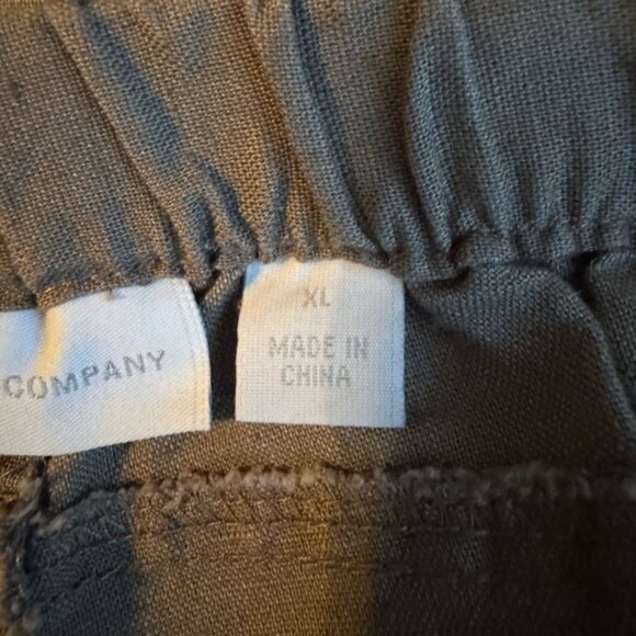 New York & Co Womens Linen Pants Size XL Wide Leg Pull On Beachy Lagom Brown - Picture 5 of 8